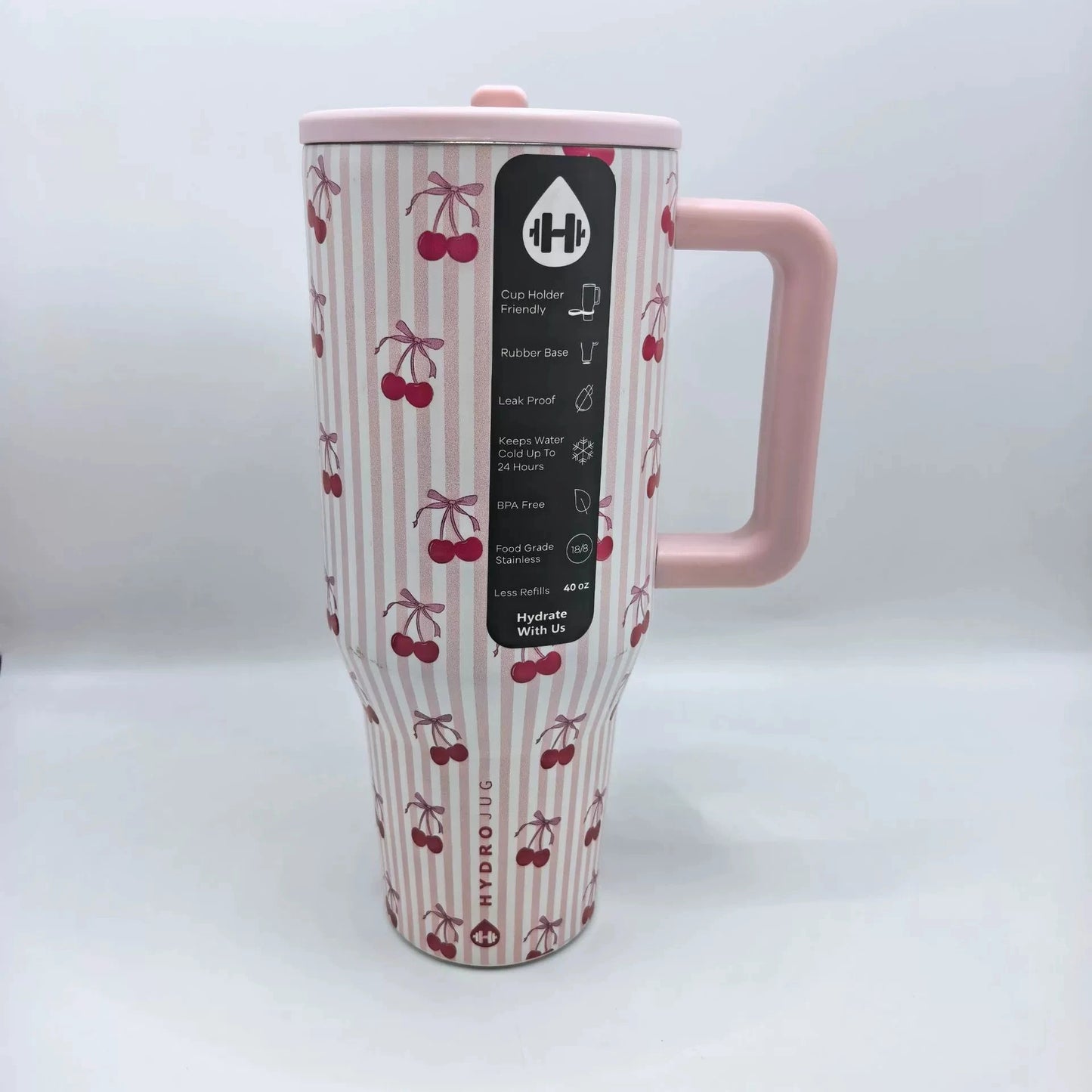 NEW HydroJug Tumbler 32OZ Traveler Straw Lid Stainless Steel Vacuum Insulated Car Mug Double Wall Thermal Iced Travel