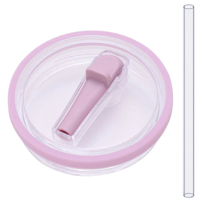 40Oz Tumbler Flip Straw Lid Replacement Spill Proof Resistant Tumbler Lid Reusable Spray Proof Tumbler Cover for stanley Cug