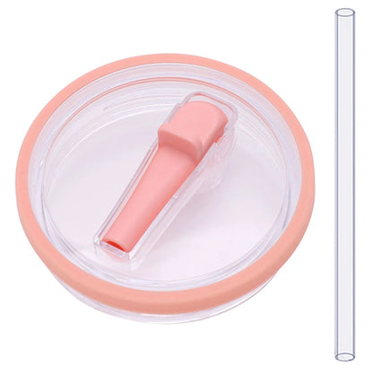 40Oz Tumbler Flip Straw Lid Replacement Spill Proof Resistant Tumbler Lid Reusable Spray Proof Tumbler Cover for stanley Cug