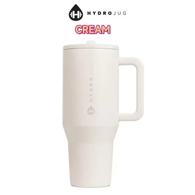 NEW HydroJug Tumbler 32OZ Traveler Straw Lid Stainless Steel Vacuum Insulated Car Mug Double Wall Thermal Iced Travel